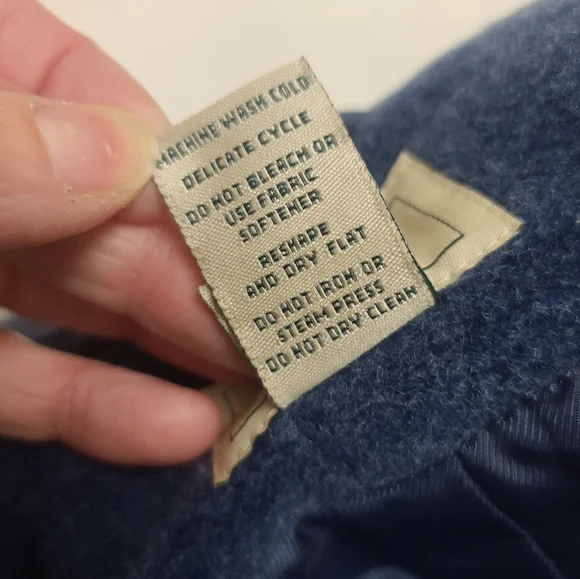 Lands' End Wool Blend Peacoat Blazer Blue Jacket, Women's Size Medium - Picture 7 of 10